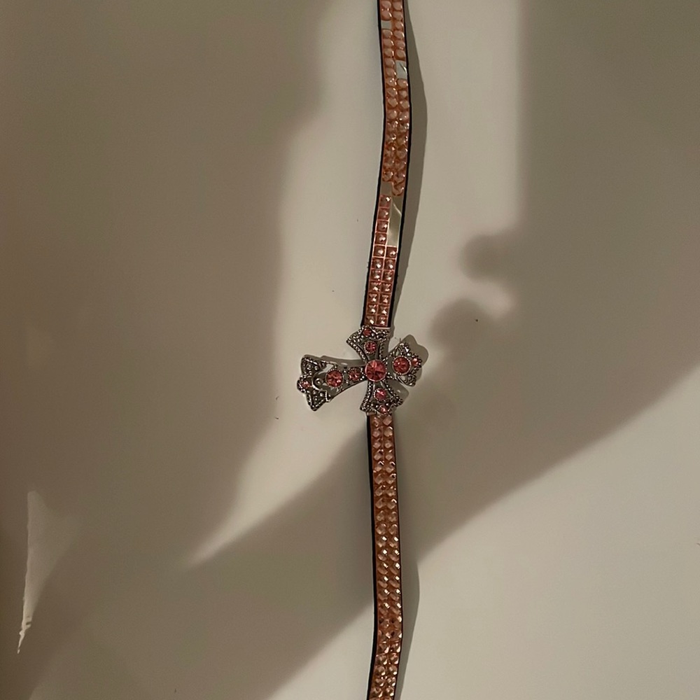 Cross choker! Has a few missing gems.